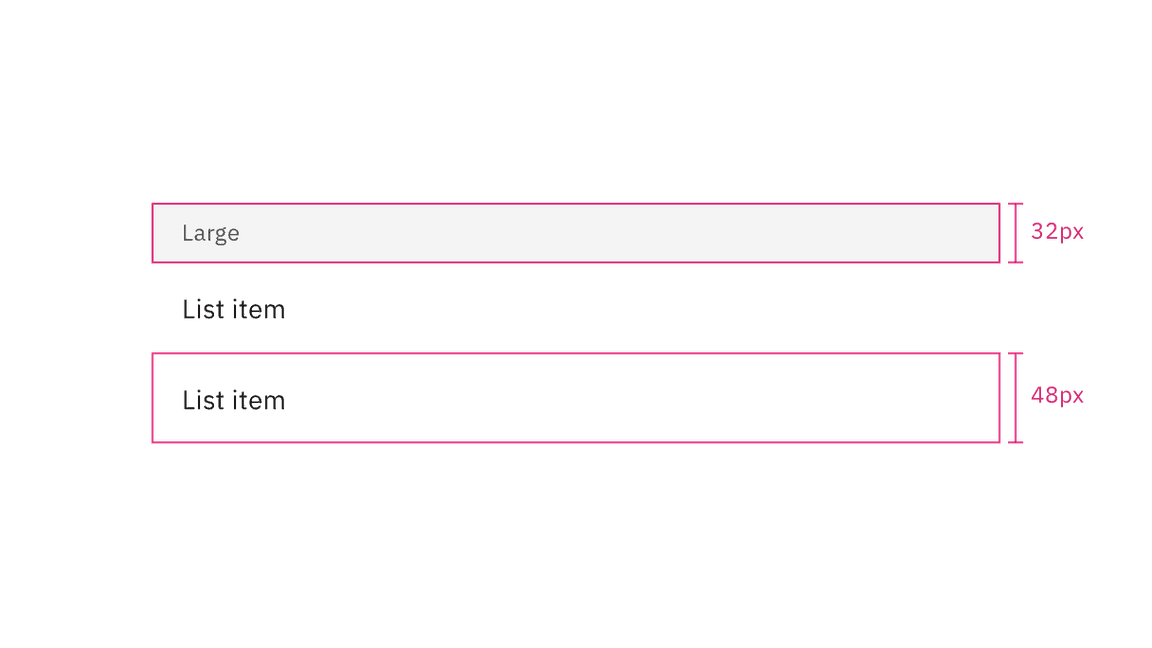 Height sizes for disclosed variant